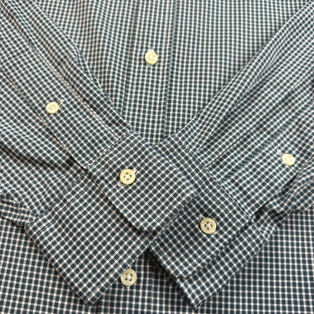 Polo Ralph Lauren Shirt Mens M Green Gingham Performance Long Sleeve EUC - Picture 4 of 11